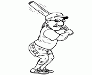 Printable old man batter a22e coloring pages