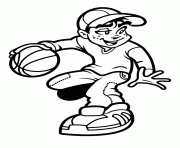 Printable free style basketball s26fa coloring pages