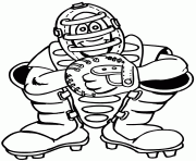Printable softball catcher coloring pagea7d7 coloring pages