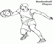 Printable coloring pages of a basketball player52fa coloring pages
