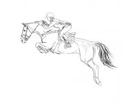 Printable horse s jumping sportbc5d coloring pages