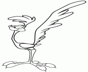 Printable looney tunes s road runner birdb534 coloring pages