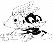 Printable baby looney tunes s kids3531 coloring pages