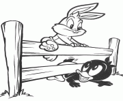 Printable friendship pictures of looney tunes sa671 coloring pages
