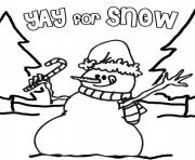 Printable winter yay for snow81ee coloring pages