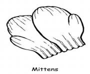 Printable mittens winter s printable1b5e coloring pages