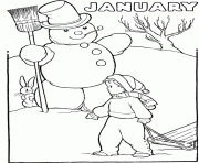 Printable january winter scc85 coloring pages
