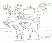Printable printable reindeer in wintere8bf coloring pages