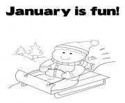 Printable winter s printable january is fun7a12 coloring pages