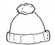 Printable woolly hat winter s4341 coloring pages