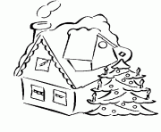 Printable winter house s printables3ddd coloring pages
