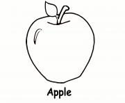 Printable apple fruit s5057 coloring pages