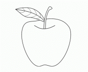 Printable preschool apple fruit s7539 coloring pages