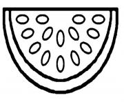Printable free watermelon fruit s1f24 coloring pages