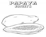 printable papaya fruit s3e35