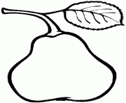Printable tasty fruit s pear66e8 coloring pages