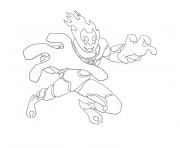 Printable ben 10 inferno coloring pages