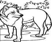 Printable awesome wolf coloring pages