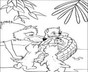 Printable disney wolf coloring pages