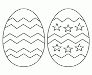 Printable Free Easter Egg two coloring pages