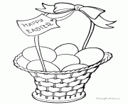 Printable easter basket free coloring pages