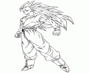 anime dragon ball goku ssj3 coloring page