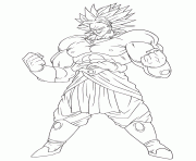 dragon ball broly coloring page