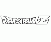 Printable dragon ball z logo coloring page coloring pages