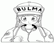 Printable dragon ball girl bulma coloring page coloring pages