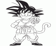 anime dragon ball gohan coloring page