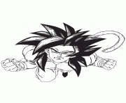 dragon ball z bardock ssj4 coloring page