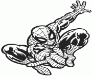 Printable cool spider man superhero colouring page coloring pages