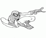 Printable spider man super hero colouring page coloring pages