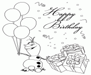 Printable happy olaf colouring page coloring pages