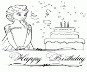 Printable elsa making a wish colouring page coloring pages