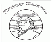 Printable kristoff easter colouring page coloring pages