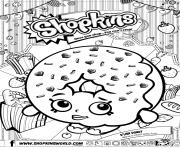Printable shopkins d lish donut coloring pages