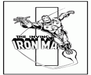 Printable the invincible iron man comic book coloring pages
