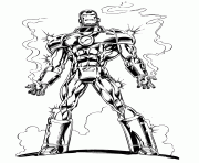 Printable marvels iron man coloring pages
