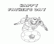 iron man and fathers day soccer ball