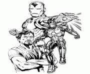 Printable tony stark and iron man coloring pages