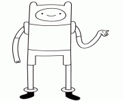 Printable finn from adventure time coloring pages