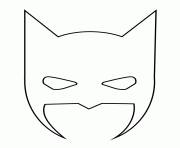 Printable batman mask halloween stencil coloring pages