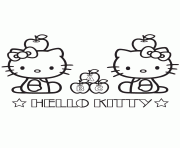 Printable hello kitty alphabet coloring pages
