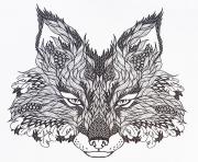 Printable adults difficult animals wolf hd color coloring pages