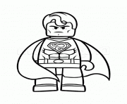 Printable superman vs batman lego coloring pages