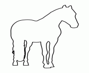 horse stencil 189