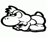 Printable cute yoshi coloring pages