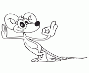 Printable cute mouse cartoon coloring pages