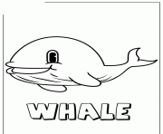 Printable cute whale coloring pages